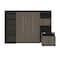 Bestar Orion 118W Full Murphy Bed with Shelving and Fold-Out Desk (119W), Bark Gray & Graphite 116866-000047 - alternate 6